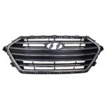 Grille Assy 1.4L Turbo/2.0L; Sedan; Korea Built; W/O Auto Cruise; Chrome - HYUNDAI ELANTRA 2017-2018