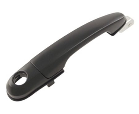 Right Front door handle outer w/o Keyless Entry; Black - HYUNDAI TUCSON 2005-2009