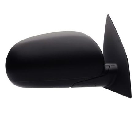 Right Mirror outside rear view H/B; Power; Textured Black - HYUNDAI ACCENT 2010-2011