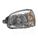 Left Headlamp assy composite includes park/signal lamps; from 7/15/03 - HYUNDAI SANTA FE 2003-2006