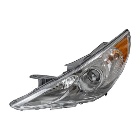 Left Headlamp Assy Composite Limited/Se; Halogen; Type 2; Chrome Bezel - HYUNDAI SONATA 2011-2014