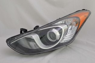 Left Headlamp assy composite - HYUNDAI ELANTRA GT 2013-2017