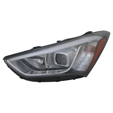 Left Headlamp assy composite GLS|LIMITED; 7 Seat; Halogen - HYUNDAI SANTA FE 2013-2016