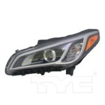 Left Headlamp assy composite HID; w/o Dynamic Bending Light - HYUNDAI SONATA 2015-2017