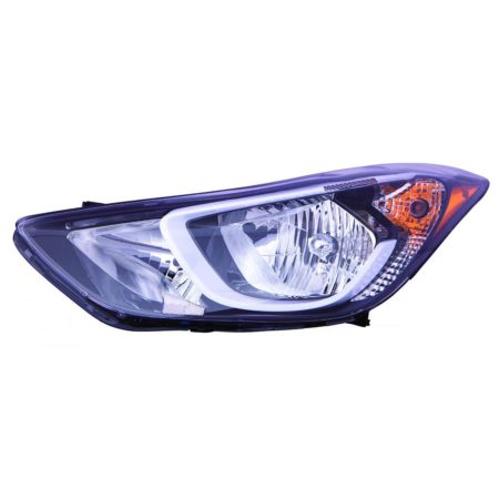 Left Headlamp assy composite Korea Built; w/o LED Position Lamp - HYUNDAI ELANTRA 2014-2016