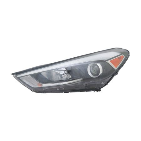 Left Headlamp assy composite Halogen; w/LED Position Lamp - HYUNDAI TUCSON 2016-2018
