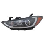 Left Headlamp Assy Composite 2017-2018 HYUNDAI ELANTRA; Halogen; USA Built; w/o DRL - HYUNDAI ELANTRA 2017-2018