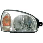 Right Headlamp assy composite includes park/signal lamps; from 3/3/03 to 7/14/03 - HYUNDAI SANTA FE 2003-2003