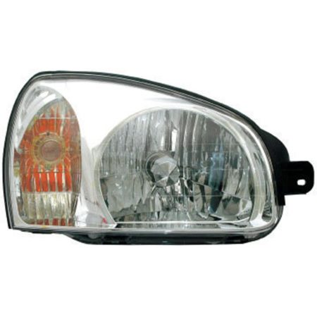 Right Headlamp assy composite includes park/signal lamps; from 3/3/03 to 7/14/03 - HYUNDAI SANTA FE 2003-2003