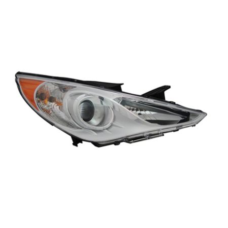 Right Headlamp assy composite GLS; Halogen; Type 1; White Bezel - HYUNDAI SONATA 2011-2014