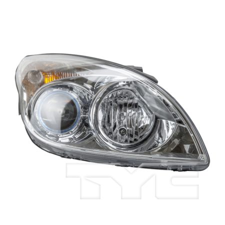 Right Headlamp assy composite H/B; From 7-1-09; w/o Chrome Ring Cornering Lamp Bezel - HYUNDAI ELANTRA 2010-2012