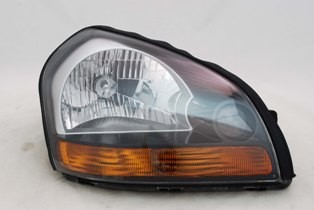 Right Headlamp assy composite Orange Reflector; Black Bezel - HYUNDAI TUCSON 2009-2009