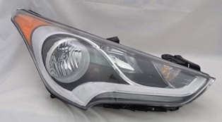 Right Headlamp assy composite Std Type - HYUNDAI VELOSTER 2012-2017