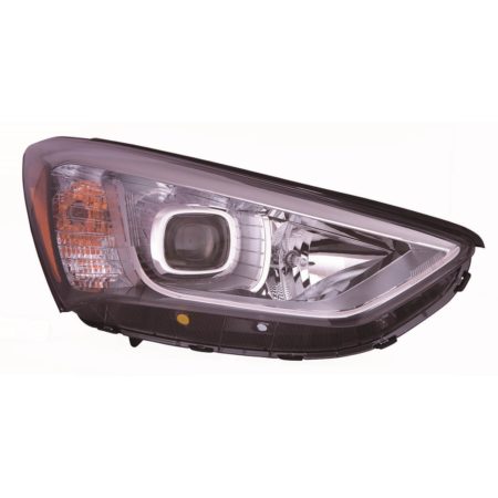 Right Headlamp assy composite GLS|LIMITED; 7 Seat; Halogen - HYUNDAI SANTA FE 2013-2016