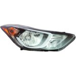 Right Headlamp Assy Composite Usa Built; W/O Led Position Lamp - HYUNDAI ELANTRA 2014-2016
