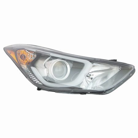 Right Headlamp assy composite Korea Built; w/LED Position Lamp - HYUNDAI ELANTRA COUPE 2013-2014
