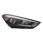Right Headlamp assy composite Halogen; w/o LED Position Lamp - HYUNDAI TUCSON 2016-2018