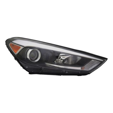 Right Headlamp assy composite Halogen; w/o LED Position Lamp - HYUNDAI TUCSON 2016-2018