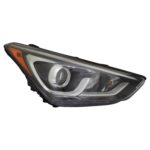 Right Headlamp assy composite Halogen; Projector Type; w/LED Accent - HYUNDAI SANTA FE SPORT 2017-2018