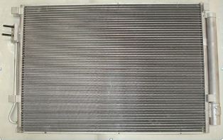 Air conditioning condenser 1.6L; w/o Turbo - HYUNDAI VELOSTER 2014-2017