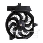 Condenser fan electric fan assembly; w/2.4L or 2.7L engine - HYUNDAI SANTA FE 2001-2002
