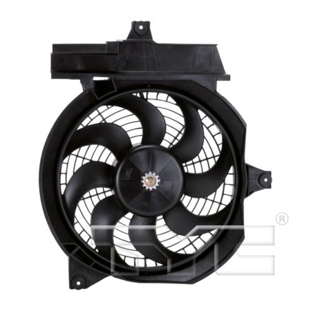 Condenser fan electric fan assembly; w/2.4L or 2.7L engine - HYUNDAI SANTA FE 2001-2002