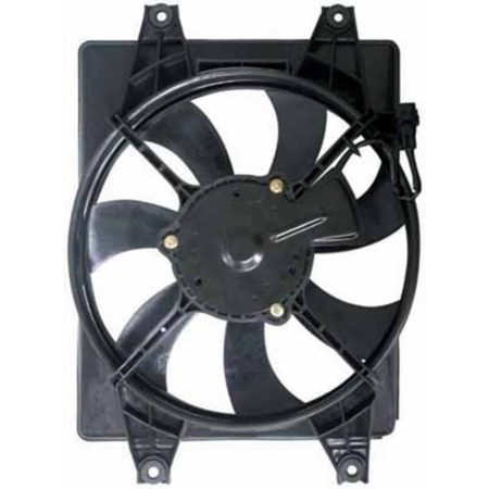 Condenser fan electric fan assembly; w/1.5L engine; w/manual trans - HYUNDAI ACCENT 2000-2006