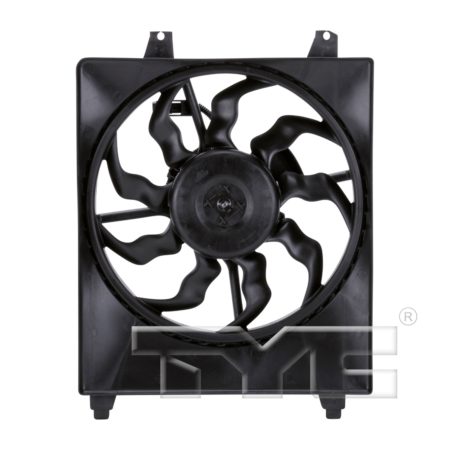 Radiator cooling fan assy right side; 2.7L engine; w/towing package - HYUNDAI SANTA FE 2007-2009
