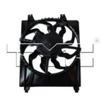 Radiator cooling fan assy right side; 2.7L engine; w/o towing package - HYUNDAI SANTA FE 2007-2009