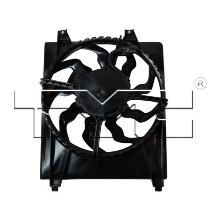 Radiator cooling fan assy right side; 2.7L engine; w/o towing package - HYUNDAI SANTA FE 2007-2009