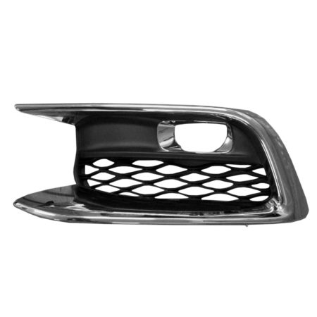 Left Front bumper insert Fog Lamp Bezel; From 7-16; Chrome - INFINITI QX60 2016-2020