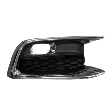 Right Front bumper insert Fog Lamp Bezel; From 7-16; Chrome - INFINITI QX60 2016-2020