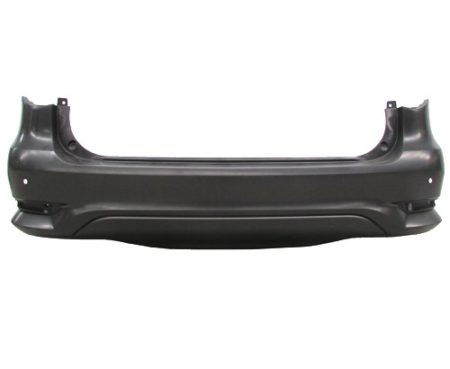 Rear bumper cover w/o Backup Collision Intervention; w/Park Assist; w/o Towing Hitch; prime - INFINITI QX60 2016-2017