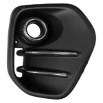 Right Front bumper insert FWD; Halogen Lamps; Fog Lamp Bezel; w/Fog Lamps; Matte Black - KIA SPORTAGE 2017-2019