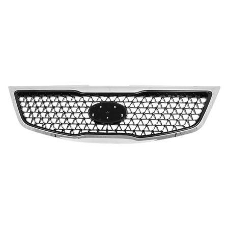 Grille assy 2.4L; Black/Chrome - KIA SPORTAGE 2014-2016