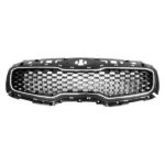 Grille assy FWD; Flat Black; w/Chrome Frame - KIA SPORTAGE 2017-2019