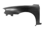 Left Front fender assy 4dr sedan; w/o side marker hole; early design - KIA SPECTRA 2002-2004