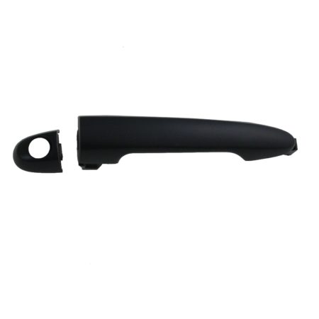 Left Front door handle outer w/Key Hole; Matte Black - KIA RONDO 2007-2012