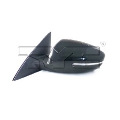 Left Mirror outside rear view Exc HYBRID; USA Built; w/S/Lamp; Pwr-Folding; w/o Blind Spot Detection; PTM - KIA OPTIMA 2014-2015