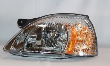 Left Headlamp assy composite includes park/signal/marker lamps; 4dr sedan/4dr hatchback; Cinco - KIA RIO 2003-2005