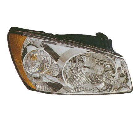 Left Headlamp assy composite 4dr sedan; new design - KIA SPECTRA 2004-2006