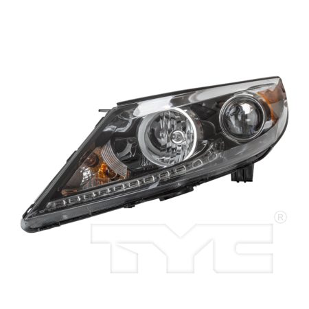Left Headlamp assy composite SX; Halogen; w/LED Driving Lamps - KIA SPORTAGE 2011-2012
