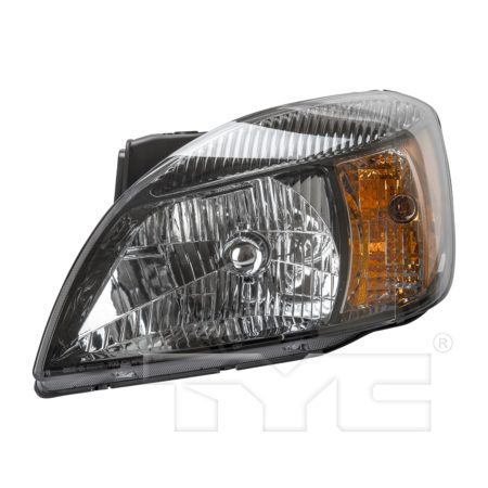 Left Headlamp assy composite Sedan; Type 2; w/Amber Reflector; Smote Glass Trim - KIA RIO5 2010-2011
