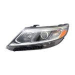 Left Headlamp assy composite LX; Halogen; w/Auto Level Control CAPA - KIA SORENTO 2014-2015