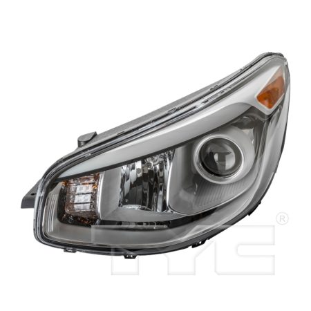 Left Headlamp assy composite Halogen; Projector Lens - KIA SOUL 2014-2016