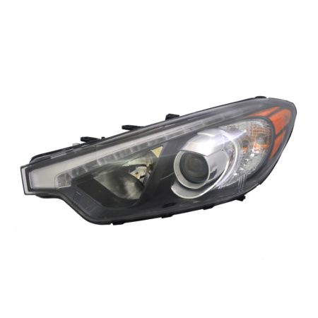 Left Headlamp Assy Composite Halogen; w/LED Position Lamp; To 10-17-14