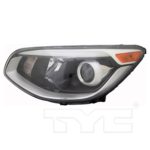 Left Headlamp assy composite Halogen; Projector Type - KIA SOUL 2017-2019