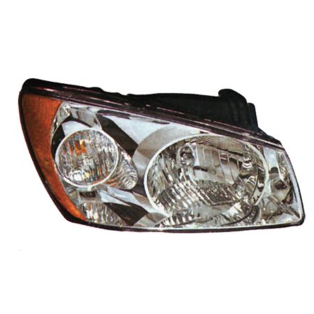 Right Headlamp assy composite 4dr sedan; new design - KIA SPECTRA 2004-2006