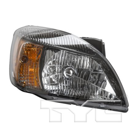 Right Headlamp assy composite Sedan; Type 2; w/Amber Reflector; Smote Glass Trim - KIA RIO5 2010-2011