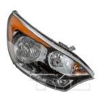 Right Headlamp assy composite H/B; w/o LED Position Lamp - KIA RIO 2012-2017